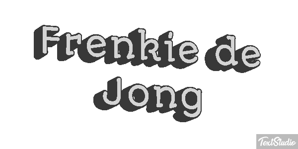 Frenkie De Jong Text effect