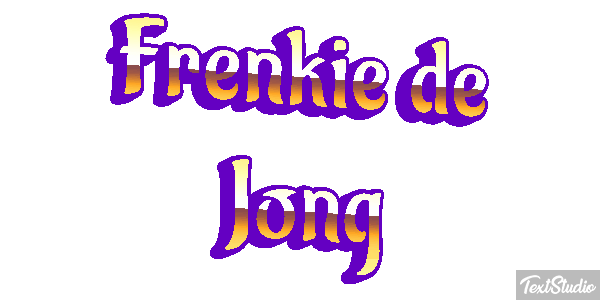 Frenkie De Jong Text effect