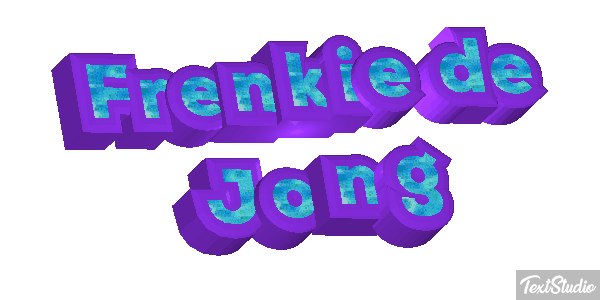 Frenkie De Jong Text effect