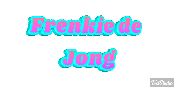 Frenkie De Jong Text effect