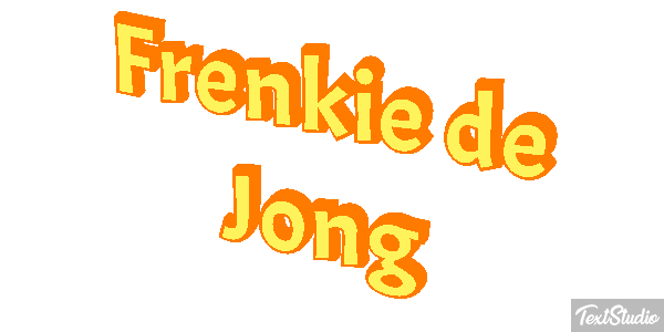 Frenkie De Jong Text effect