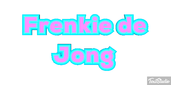 Frenkie De Jong Text effect