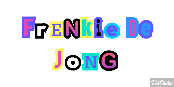 Frenkie De Jong Text effect