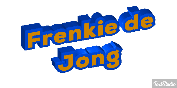 Frenkie De Jong Text effect