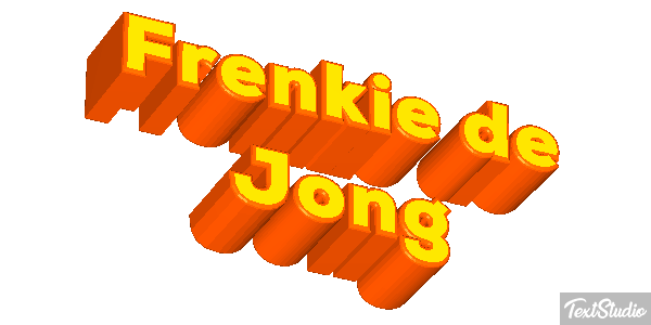 Frenkie De Jong Text effect