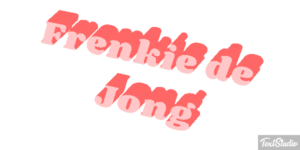 Frenkie De Jong Text effect