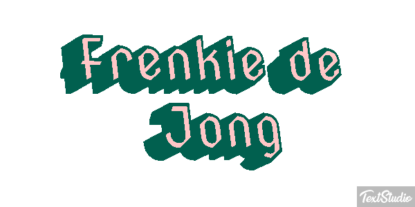Frenkie De Jong Text effect