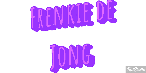 Frenkie De Jong Text effect