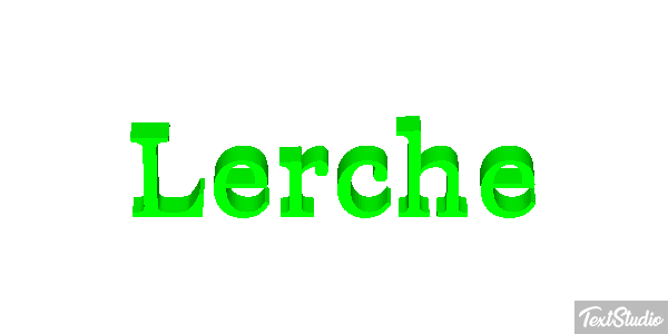 Lerche Texteffekt