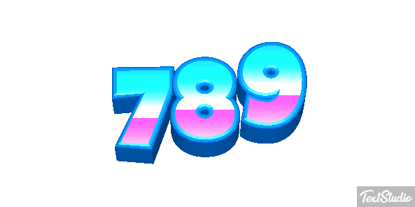 789 Efecto de texto