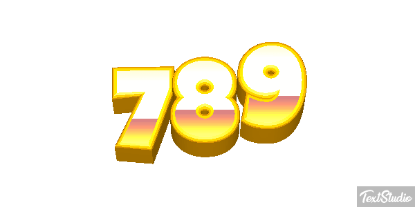 789 Efecto de texto