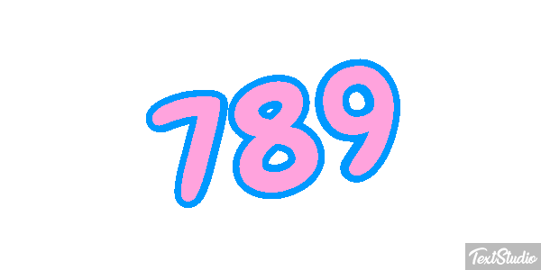 789 Efecto de texto