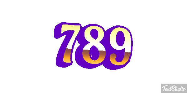 789 Efecto de texto