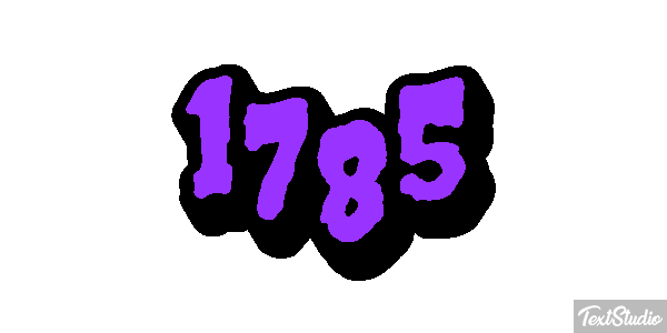1785 Text effect