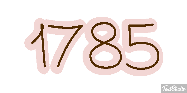 1785 Text effect