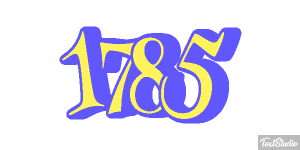 1785 Text effect