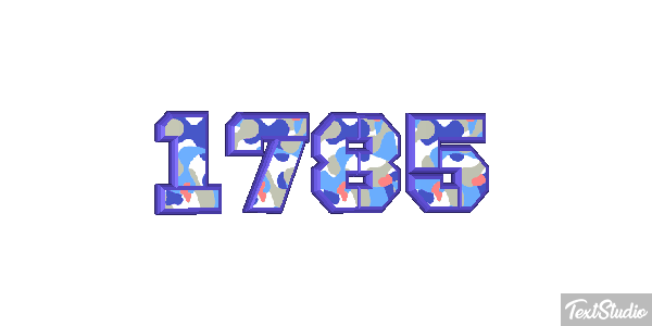 1785 Text effect