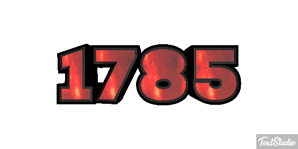 1785 Text effect
