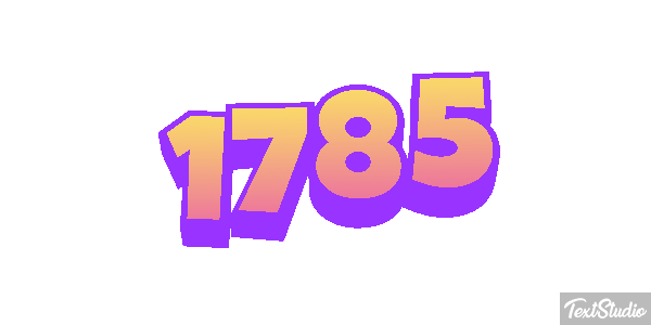 1785 Text effect