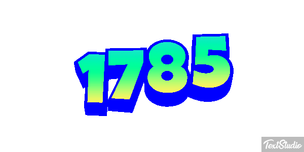 1785 Text effect