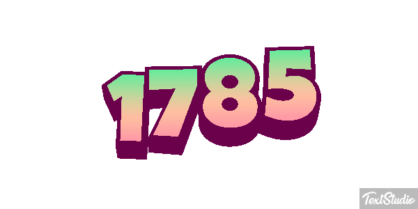 1785 Text effect