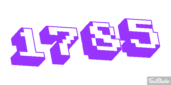 1785 Text effect