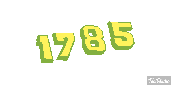 1785 Text effect