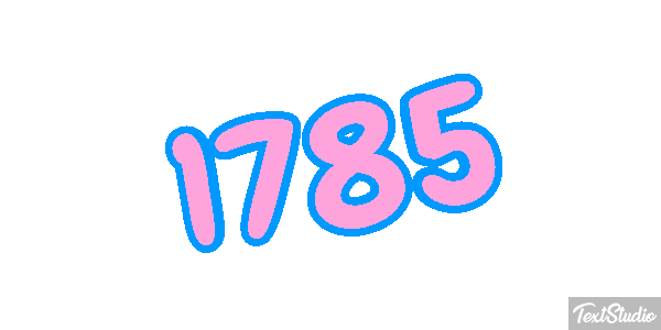 1785 Text effect