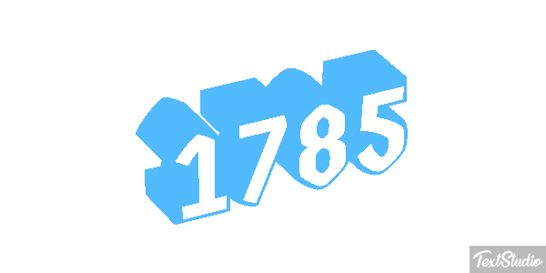 1785 Text effect