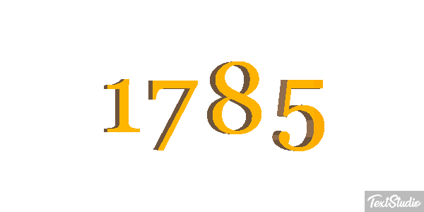 1785 Text effect