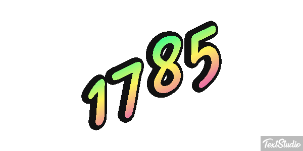 1785 Text effect