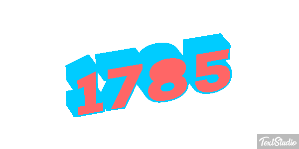 1785 Text effect