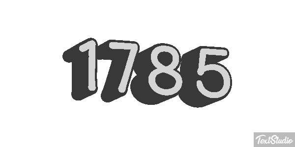 1785 Text effect