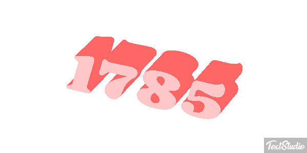 1785 Text effect