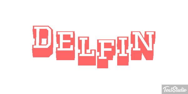 Delfín テキスト効果
