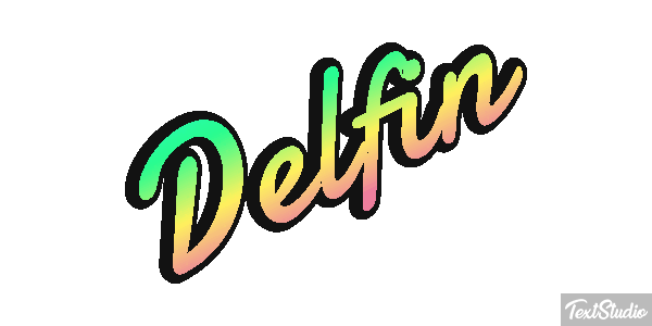 Delfín テキスト効果
