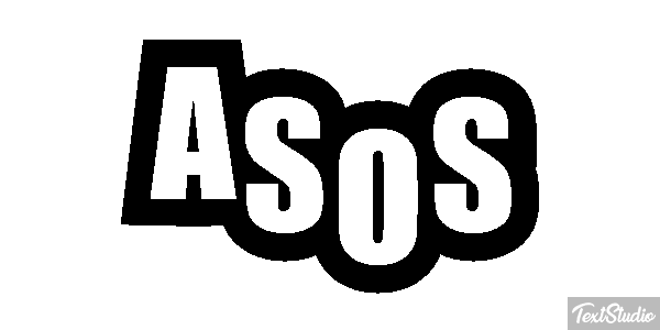ASOS Text effect