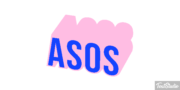 ASOS Text effect