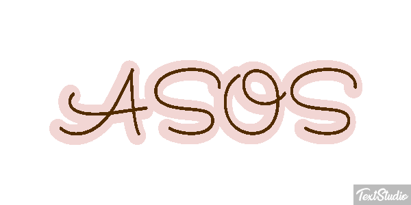 ASOS Text effect