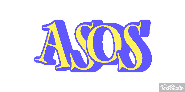 ASOS Text effect