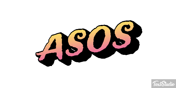 ASOS Text effect