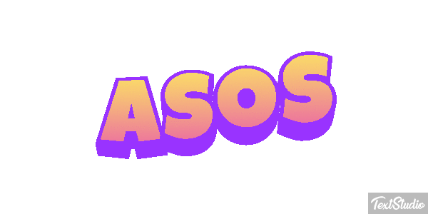 ASOS Text effect