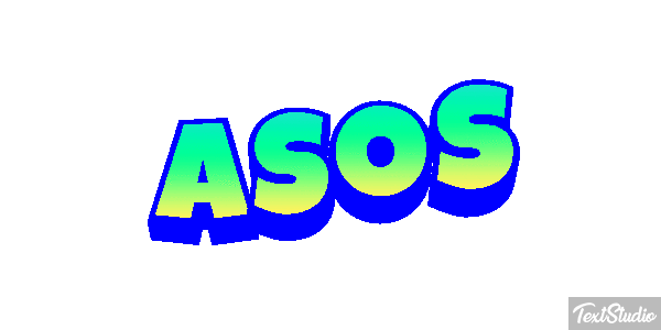 ASOS Text effect