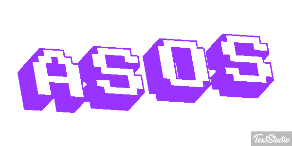 ASOS Text effect