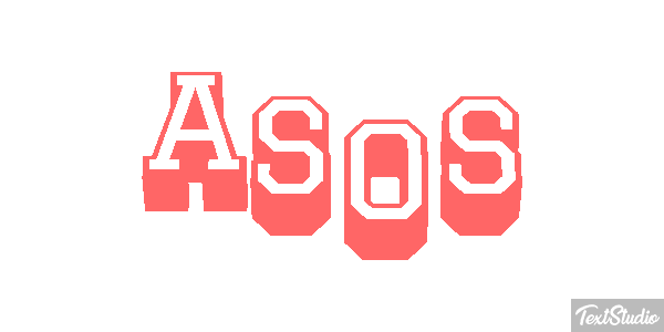 ASOS Text effect