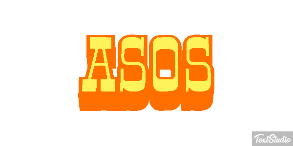 ASOS Text effect
