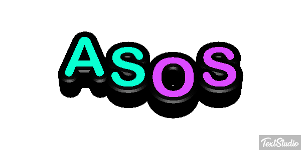 ASOS Text effect