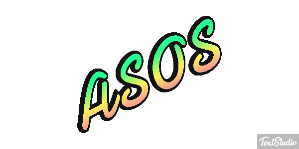 ASOS Text effect