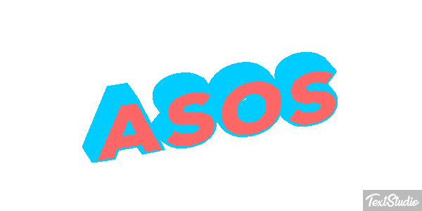 ASOS Text effect