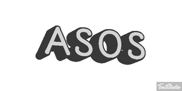 ASOS Text effect